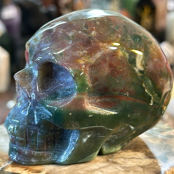 🎄SALE🎄Ocean Jasper Crystal Skull Carving! - Picture 1 of 9
